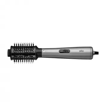 Escova de ar quente BRAUN AS 4.3 preta prateada — 1000 W, cabo de 2,2 m
