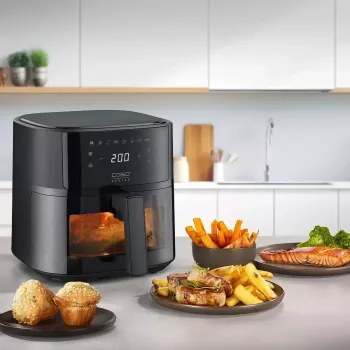 Fritadeira de ar quente Caso Designer fritadeira de ar quente 6.0 — 1700 W, capacidade de 6 L, preta