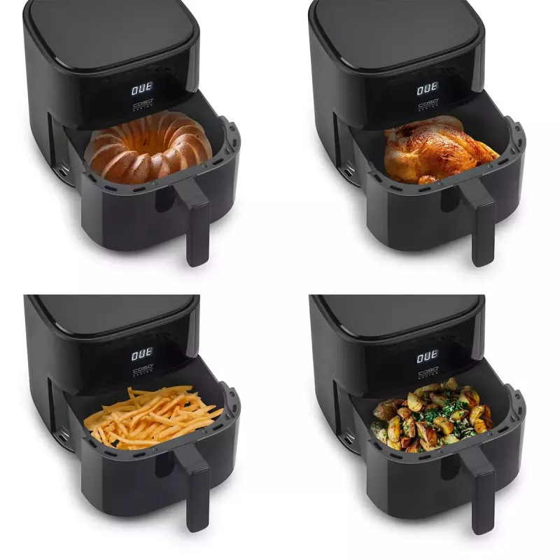 Fritadeira de ar quente Caso Designer fritadeira de ar quente 6.0 — 1700 W, capacidade de 6 L, preta