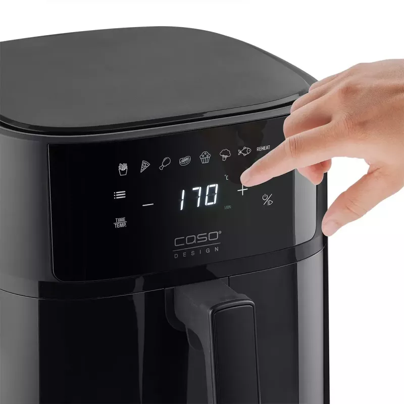Fritadeira de ar quente Caso Designer fritadeira de ar quente 6.0 — 1700 W, capacidade de 6 L, preta