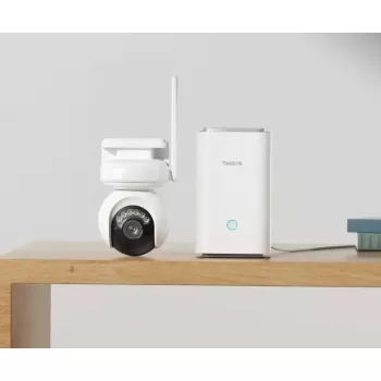 Reolink Atlas B660 8MP 4K Wi-Fi 6 Câmara de vigilância panorâmica e inclinável com bateria/solar, branco (BWPT4K07W)