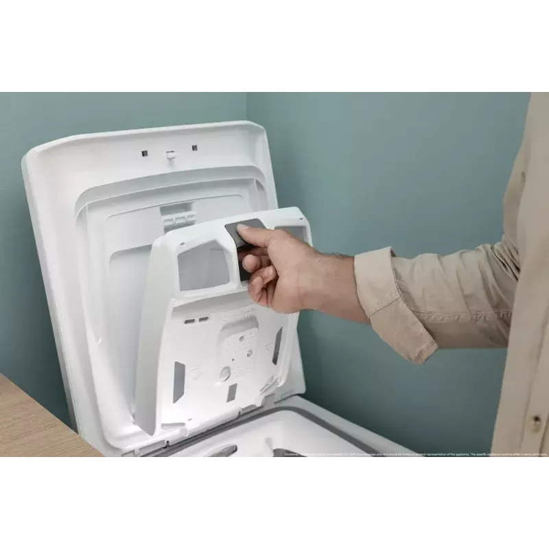 Máquina de lavar roupa CANDY TCA273D3-S de carga superior 7 kg, 1200 rpm, classe energética C, branca