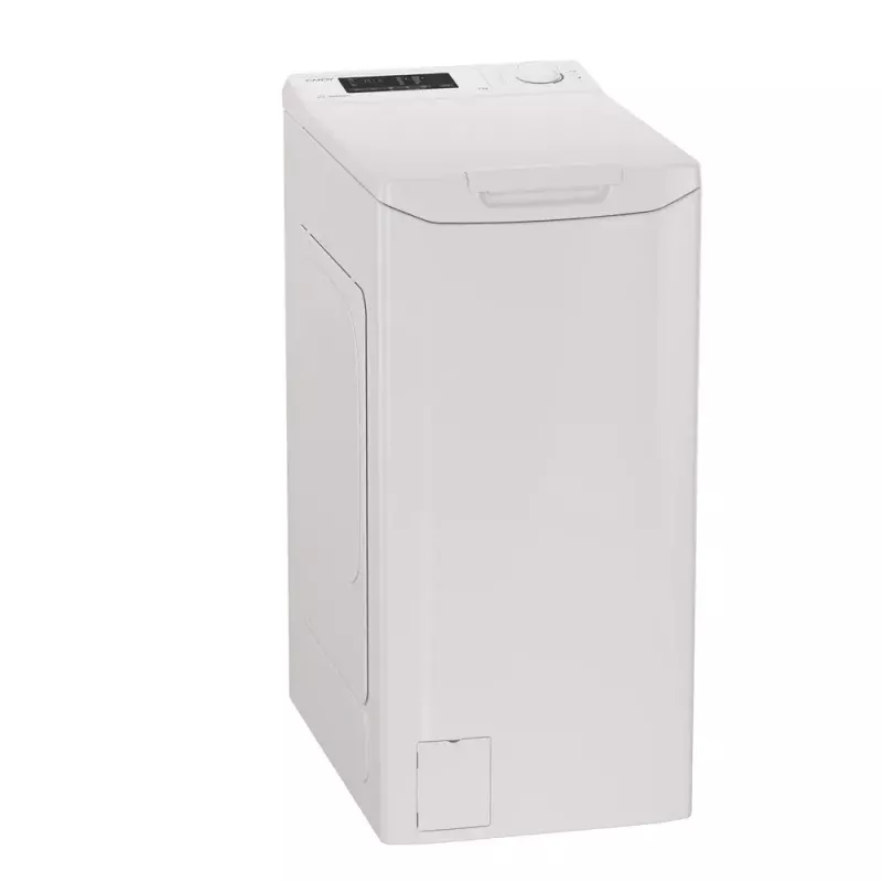 Máquina de lavar roupa CANDY TCA273D3-S de carga superior 7 kg, 1200 rpm, classe energética C, branca