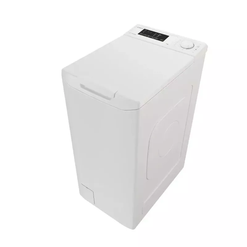Máquina de lavar roupa CANDY TCA273D3-S de carga superior 7 kg, 1200 rpm, classe energética C, branca