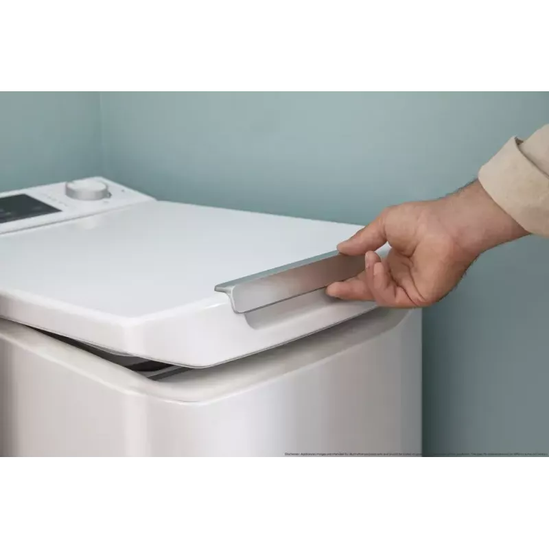 Máquina de lavar roupa de carga superior CANDY TCA284TM5-S — 8 kg, 1200 rpm, classe de eficiência energética A, 410×600×860 mm, branca