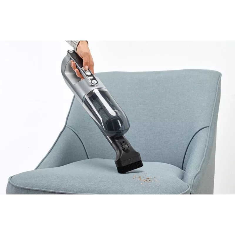 Aspirador vertical Bosch BCH3P210 2-em-1, limpeza a seco, depósito de pó 0,4 L, sem fios + funcionamento com cabo, cinzento/preto, 3 kg