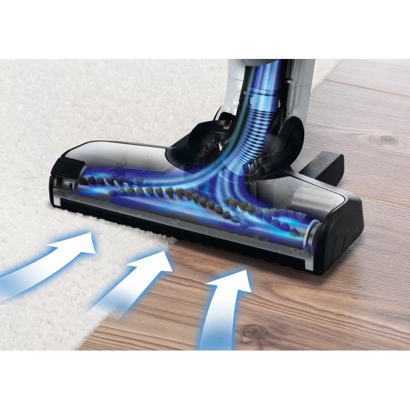 Aspirador vertical Bosch BCH3P210 2-em-1, limpeza a seco, depósito de pó 0,4 L, sem fios + funcionamento com cabo, cinzento/preto, 3 kg