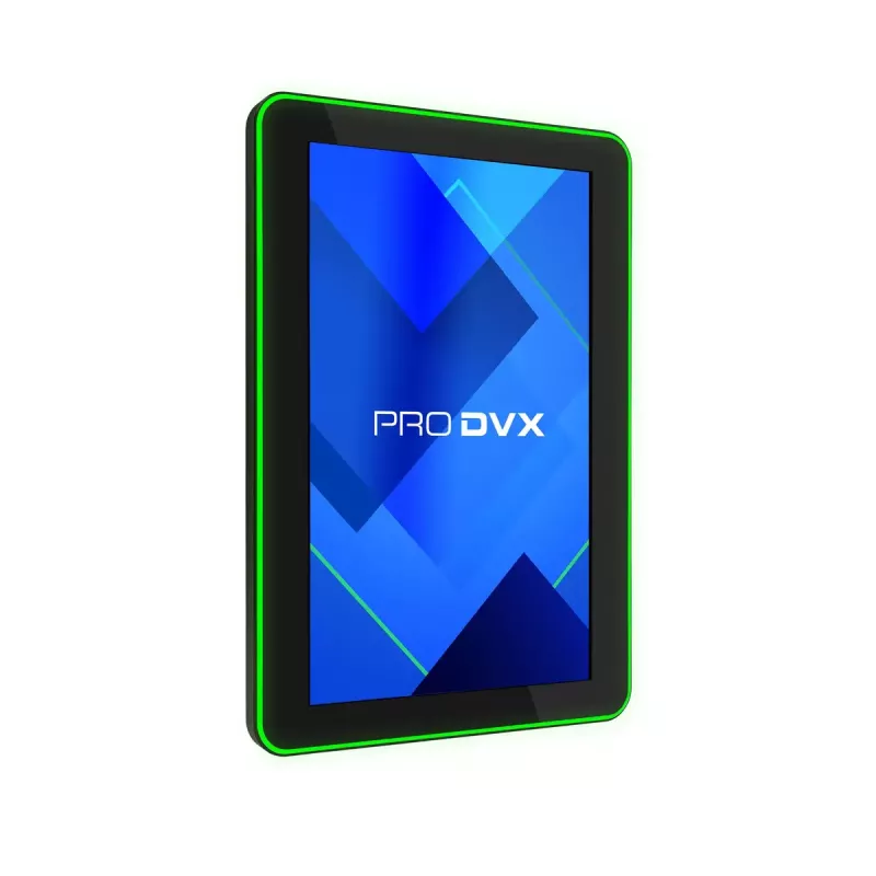 ProDVX IPPC-10SLB Panel PC, ecrã tátil de 10,1 polegadas, 1280 x 800, 500 cd/m², Windows 10 IoT LTSC, VESA 75x75, preto