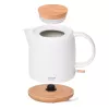 Chaleira elétrica Adler AD 1304 — 1 L, 1200 W, corpo em cerâmica, tampa articulada, base rotativa 360°, branca