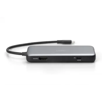 Docking station USB-C DIGITUS, 7 portas - HDMI / 2x USB-A 3.2 Gen 2 / GbE / SD / MicroSD - 100W USB Power Delivery