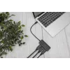 Digitus DS-45334 hub de vídeo MST de 3 portas, USB-C para 3x DisplayPort, preto