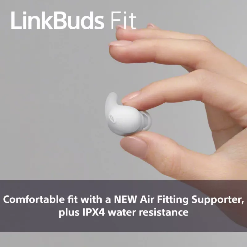 Auscultadores sem fios In-Ear Sony LinkBuds Fit WFLS910NB — Bluetooth, 20–20000 Hz, alcance de 10 m, 75 g, preto