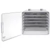 Desidratador de alimentos Adler AD 6660, 600 W, 6 tabuleiros, termostato ajustável, aço, design dobrável