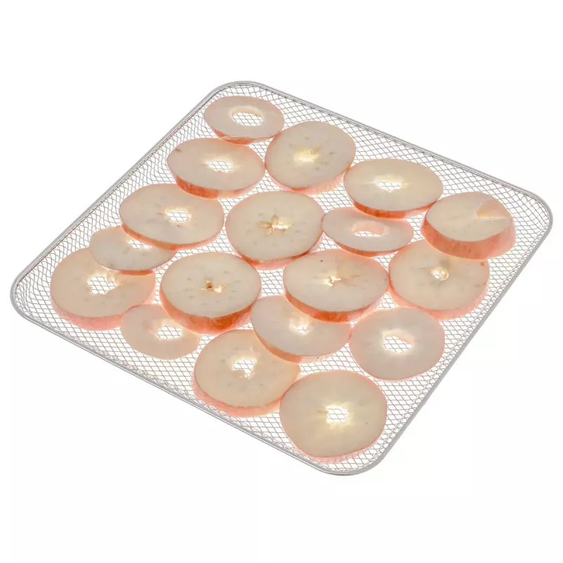 Desidratador de alimentos Adler AD 6660, 600 W, 6 tabuleiros, termostato ajustável, aço, design dobrável