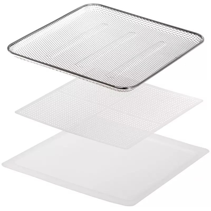 Desidratador de alimentos Adler AD 6660, 600 W, 6 tabuleiros, termostato ajustável, aço, design dobrável