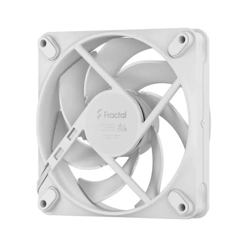 Fractal Design Momentum 12 FD-F-MO1-1202 ventoinha de caixa, 120 mm, 350–2200 rpm, 4 pinos, 31,3 dB, branco