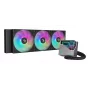 DeepCool LT360 ARGB R-LT360-BKAMNC-G-1 refrigeração líquida all-in-one para CPU, radiador de 360 mm, 3 ventoinhas de 120 mm, 600-2400 RPM, 72,04 CFM, LGA1851/LGA1700/LGA1200/AM5/AM4, preto