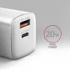 Carregador para dispositivos móveis Axagon ACU-PQ20W universal branco