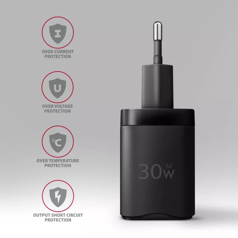 Carregador de parede Axagon ACU-PQ30 PD3.0 & QC4+ 2 saídas 30W