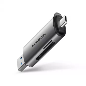 Leitor de cartões Axagon CRE-SAC SuperSpeed USB-C+USB-A 5 Gbit/s