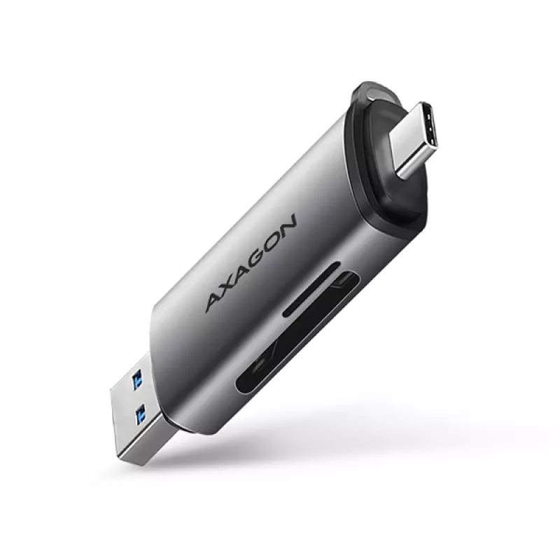 Leitor de cartões Axagon CRE-SAC SuperSpeed USB-C+USB-A 5 Gbit/s