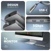 Axagon HMC-8HLSA, hub USB 5Gbps, 3x USB-A, HDMI 4K/60Hz, RJ-45, SD/microSD, áudio, PD 100W