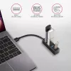 Axagon HUE-M1A hub USB 3.2 Gen 1 MINI 4x, metal, cabo USB-A de 20 cm