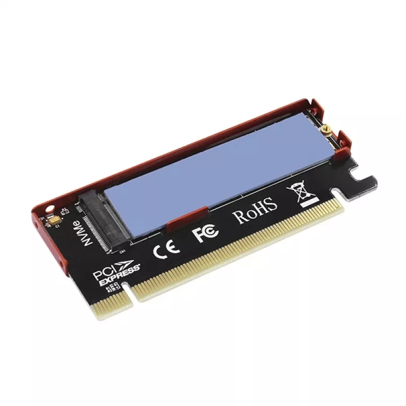 Adaptador Axagon PCEM2-S PCIe x16 - M.2 NVMe M-Key, com dissipador de alumínio passivo