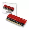Adaptador Axagon PCEM2-S PCIe x16 - M.2 NVMe M-Key, com dissipador de alumínio passivo