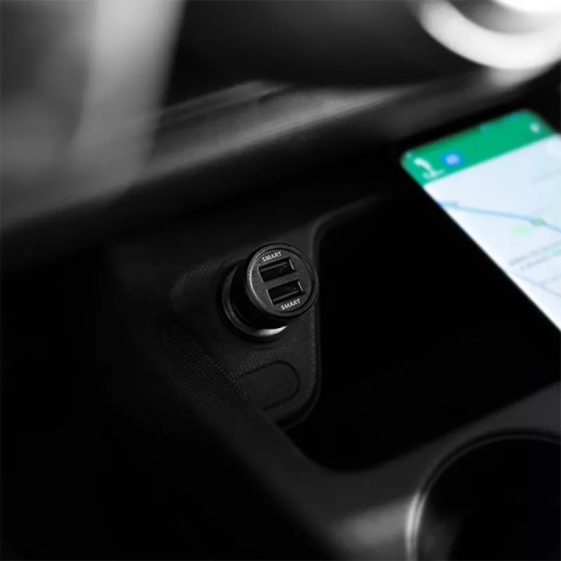 Carregador automático Axagon PWC-5V5 SMART 24W, 2 portas USB-A, 5V/2,4A + 5V/2,4A