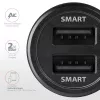 Carregador automático Axagon PWC-5V5 SMART 24W, 2 portas USB-A, 5V/2,4A + 5V/2,4A