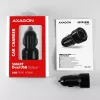 Carregador automático Axagon PWC-5V5 SMART 24W, 2 portas USB-A, 5V/2,4A + 5V/2,4A
