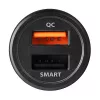 Carregador para dispositivos móveis telemóvel, smartphone, tablet, universal Axagon PWC-QC5 preto isqueiro carregamento rápido automóvel