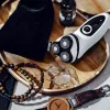 Máquina de barbear para homem Adler AD 2910w autonomia até 60 min. branco