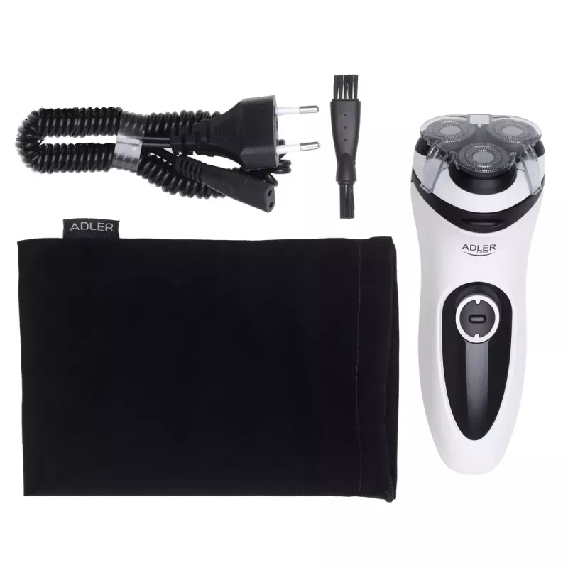 Máquina de barbear para homem Adler AD 2910w autonomia até 60 min. branco