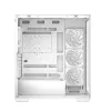 Caixa de PC DeepCool CG580 4F WH Midi Tower ATX/Micro ATX/ITX, vidro temperado, 3×120 mm + 120 mm traseira, branco