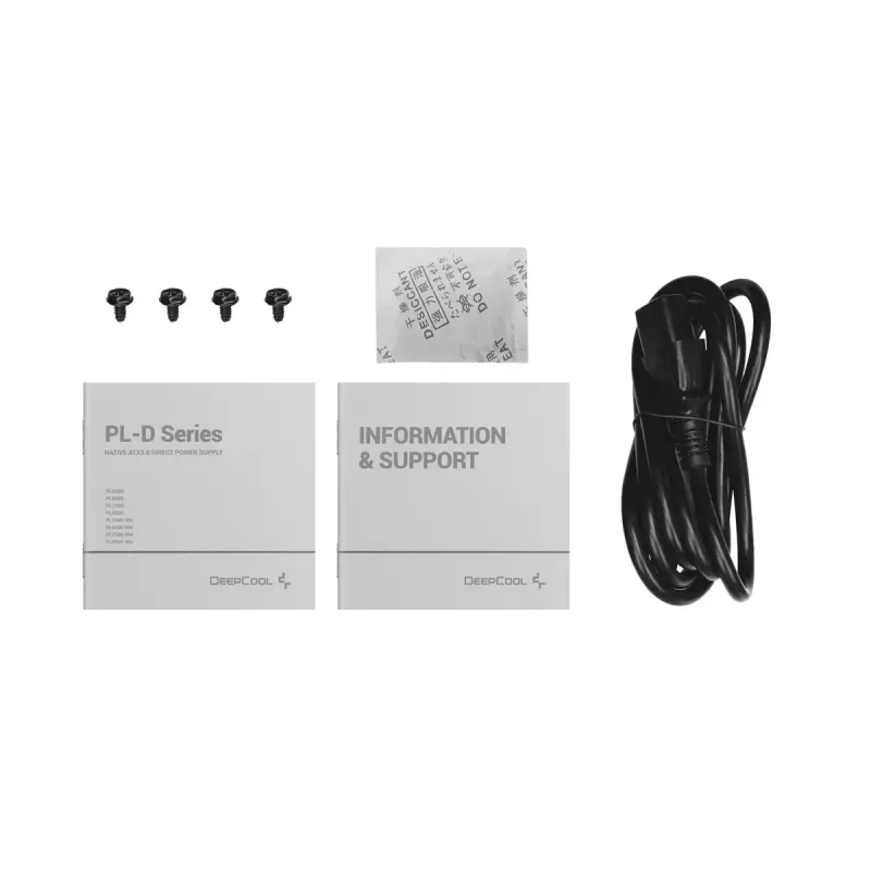 Fonte de alimentação DeepCool PL550D 550W ATX 3.0 80 PLUS Bronze, ventoinha 120mm, não modular, 6 SATA, 3x 6+2 PCIe