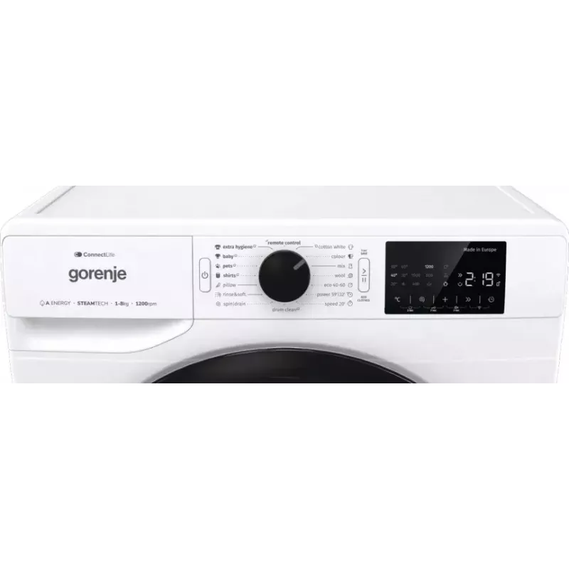 Máquina de lavar roupa Gorenje WPNEI82A1SWIFI de carregamento frontal 8 kg 1200 rpm branca