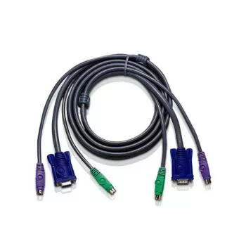 Cabo KVM ATEN 10ft PS/2 preto 3 m
