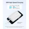 Powerbank Anker Zolo 10000mAh, 30W Super Fast Charging, cabo USB-C integrado, branco