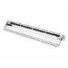 DIGITUS DN-91411-G patch panel modular, 24 portas, blindado, galvanizado, montagem em rack de 19 polegadas 1U, vazio, preto