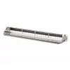 DIGITUS DN-91411-G patch panel modular, 24 portas, blindado, galvanizado, montagem em rack de 19 polegadas 1U, vazio, preto