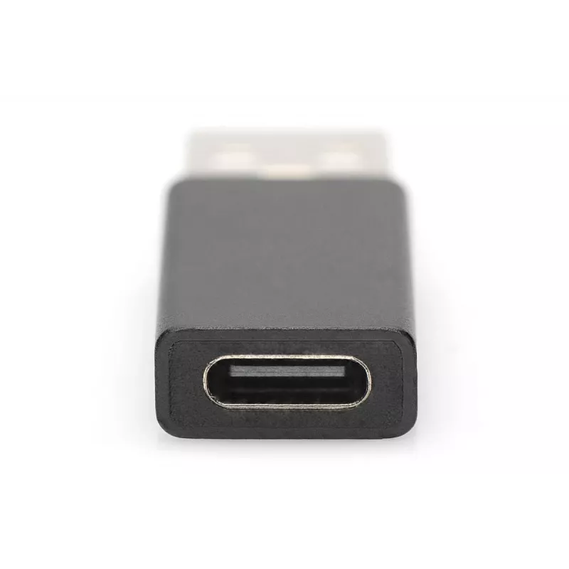 Adaptador DIGITUS USB Type-C, Type-A para C macho/fêmea, 3A, 5GB, versão 3.0, preto