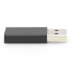 Adaptador DIGITUS USB Type-C, Type-A para C macho/fêmea, 3A, 5GB, versão 3.0, preto