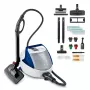 Limpa a vapor cilíndrico Polti Pro 100 Eco Power 1900 W preto, azul, branco