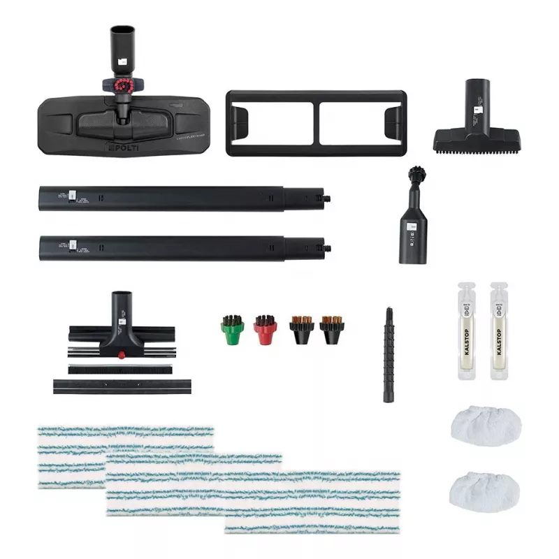 Limpa a vapor cilíndrico Polti Pro 100 Eco Power 1900 W preto, azul, branco