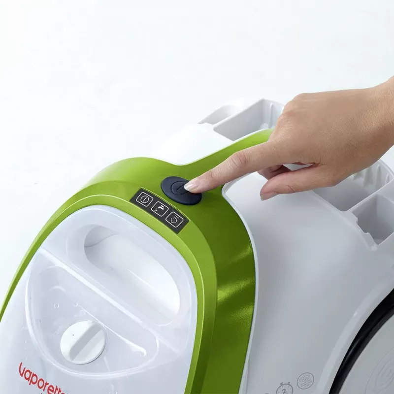 Limpa a vapor cilíndrico Polti Vaporetto Smart 110 Eco 1500 W preto, verde, branco