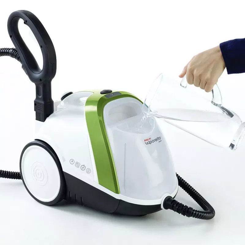 Limpa a vapor cilíndrico Polti Vaporetto Smart 110 Eco 1500 W preto, verde, branco