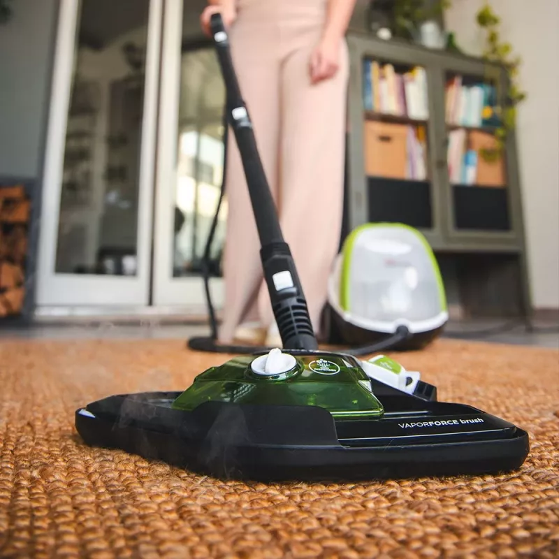 Limpa a vapor cilíndrico Polti Vaporetto Smart 110 Eco 1500 W preto, verde, branco