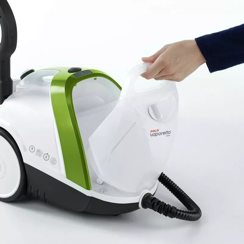 Limpa a vapor cilíndrico Polti Vaporetto Smart 110 Eco 1500 W preto, verde, branco